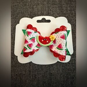 Watermelon Themed Hair Bow